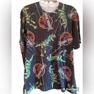 Sublivie Jurassic Park All Over T-Shirt Men’s Size XL (L)